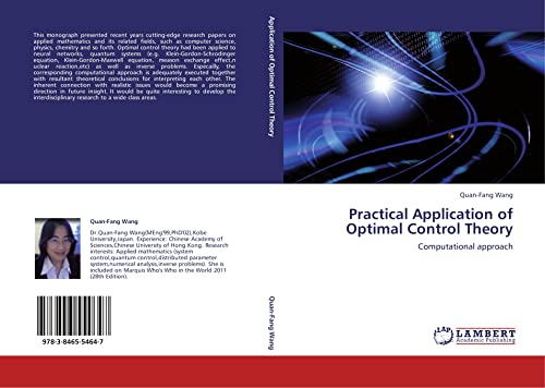 9783846554647: Practical Application of Optimal Control Theory: Computational approach