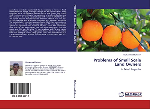Problems of Small Scale Land Owners - Muhammad Faheem