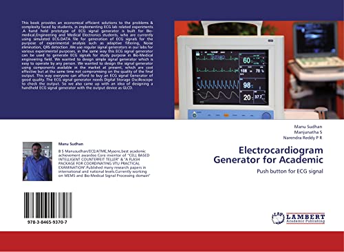 9783846593707: Electrocardiogram Generator for Academic: Push button for ECG signal