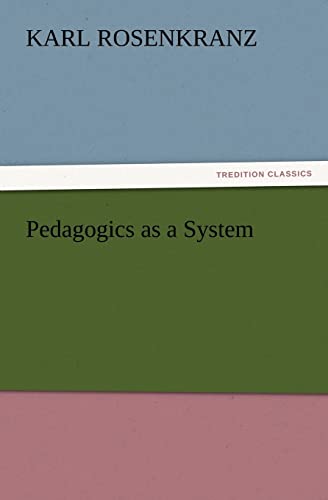 9783847220435: Pedagogics as a System