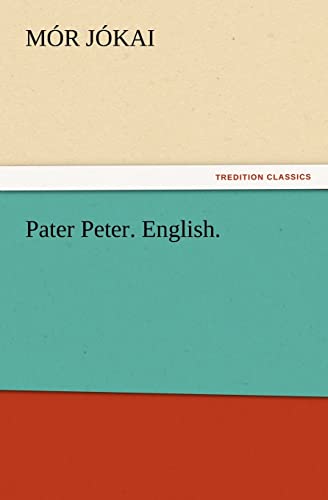 9783847239802: Pater Peter. English.