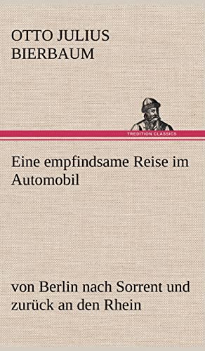 Beispielbild fr Eine Empfindsame Reise Im Automobil (German Edition) zum Verkauf von Pukkiware