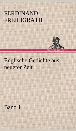 9783847249085: Englische Gedichte Aus Neuerer Zeit 1