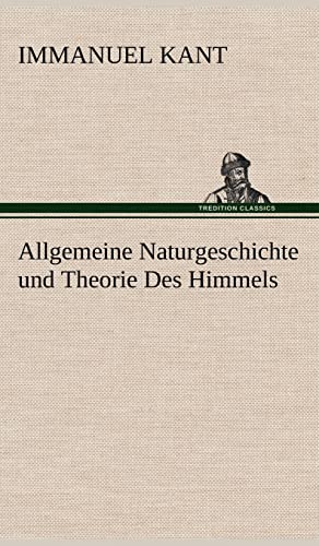 9783847253297: Allgemeine Naturgeschichte und Theorie Des Himmels