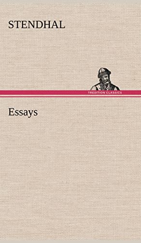Essays (German Edition) (9783847265061) by Stendhal