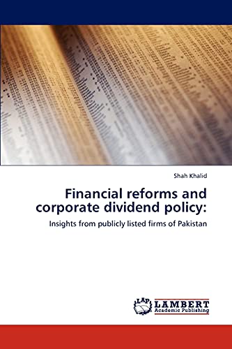 Stock image for Financial reforms and corporate dividend policy: for sale by Ria Christie Collections