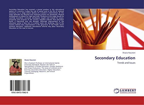 Imagen de archivo de Secondary Education: Trends And Issues a la venta por Revaluation Books
