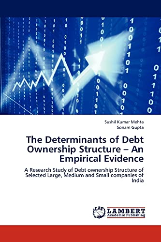 Stock image for The Determinants of Debt Ownership Structure ? An Empirical Evidence: A Research Study of Debt ownership Structure of Selected Large, Medium and Small companies of India for sale by Lucky's Textbooks