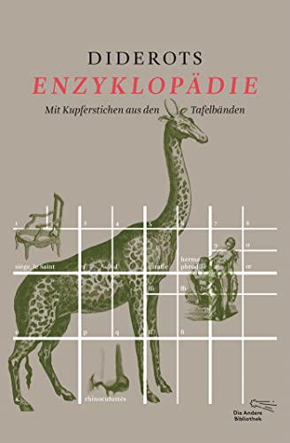 Beispielbild fr Diderots Enzyklopdie: Mit Kupferstichen aus den Tafelbnden (Die Andere Bibliothek) zum Verkauf von medimops