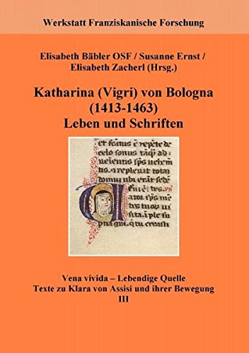 9783848210268: Katharina Vigri von Bologna (1413-1463): Leben und Schriften