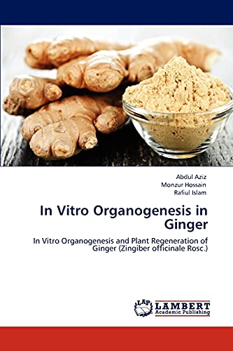 Beispielbild fr In Vitro Organogenesis in Ginger: In Vitro Organogenesis and Plant Regeneration of Ginger (Zingiber officinale Rosc.) zum Verkauf von Lucky's Textbooks