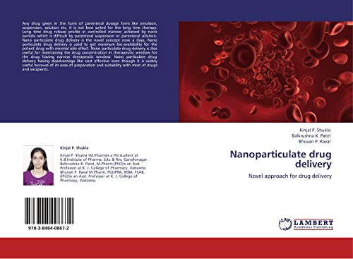 9783848408672: Nanoparticulate drug delivery: Novel approach for drug delivery
