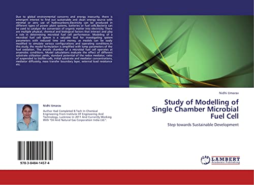 9783848414574: Study of Modelling of Single Chamber Microbial Fuel Cell: Step towards Sustainable Development