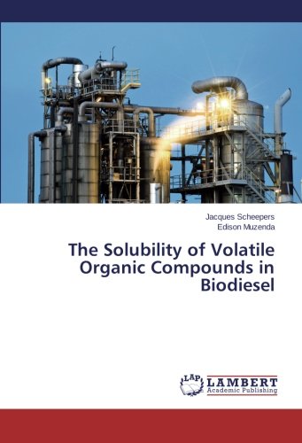 9783848425846: The Solubility of Volatile Organic Compounds in Biodiesel