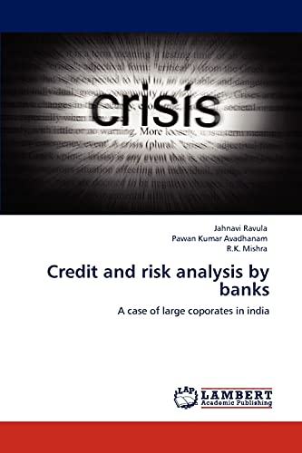 Imagen de archivo de Credit and risk analysis by banks: A case of large coporates in india a la venta por Lucky's Textbooks
