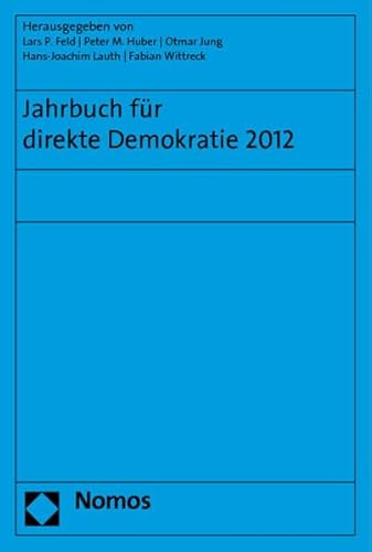 9783848705917: Jahrbuch fr direkte Demokratie 2012