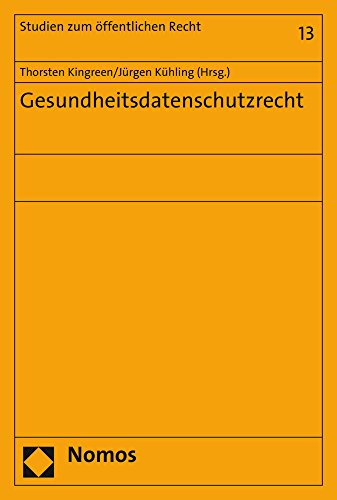 Imagen de archivo de Gesundheitsdatenschutzrecht (Studien zum ffentlichen Recht) a la venta por medimops