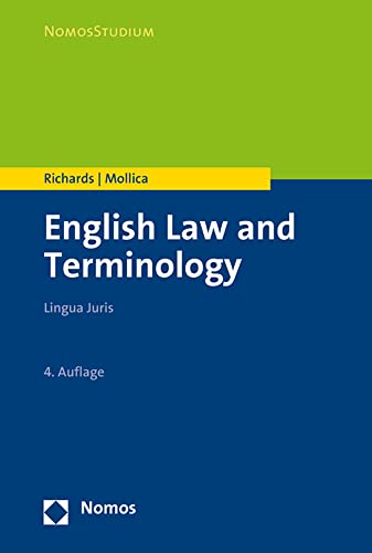 Beispielbild fr English Law and Terminology: Lingua Juris (Nomosstudium) zum Verkauf von medimops