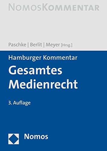 Stock image for Hamburger Kommentar Gesamtes Medienrecht for sale by Buchpark