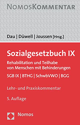 Beispielbild fr Sozialgesetzbuch IX: Rehabilitation und Teilhabe behinderter Menschen zum Verkauf von medimops