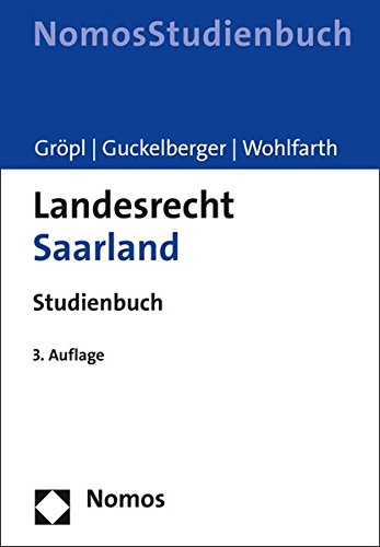 Beispielbild fr Landesrecht Saarland: Studienbuch zum Verkauf von medimops