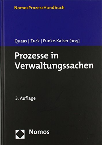 9783848740581: Prozesse in Verwaltungssachen (German Edition)