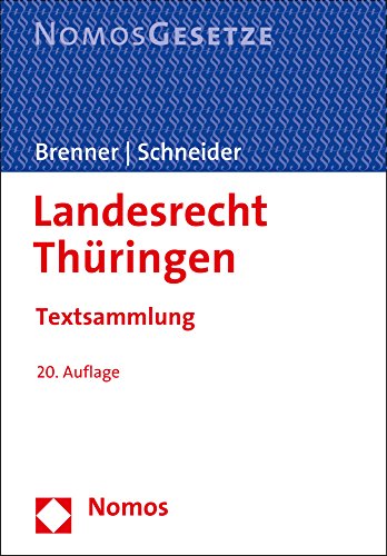 9783848742509: Landesrecht Thuringen: Textsammlung