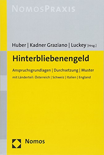 Stock image for Hinterbliebenengeld Anspruchsgrundlagen | Durchsetzung | Muster for sale by Buchpark