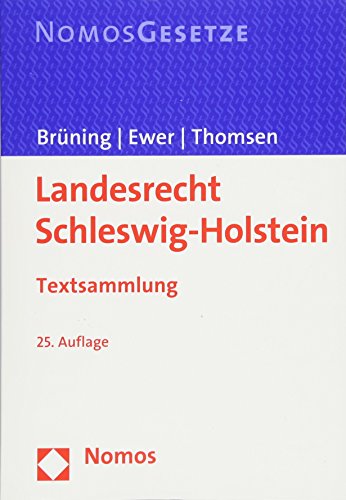 9783848748730: Landesrecht Schleswig-holstein: Textsammlung