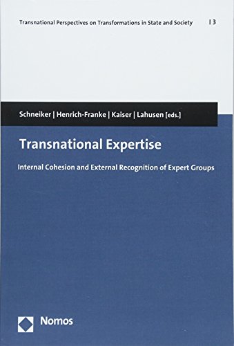 9783848749140: Transnational Expertise: Internal Cohesion and External Recognition of Expert Groups (Transnational Perspectives on Transformations in State and Society)