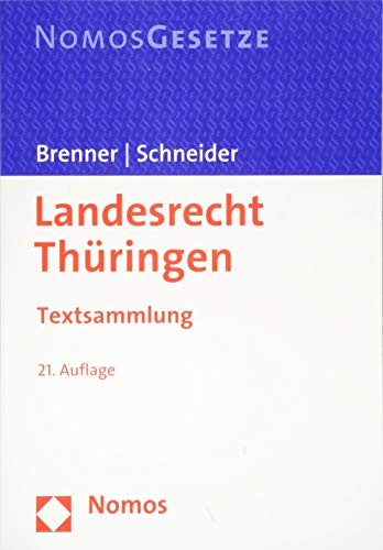 Beispielbild fr Landesrecht Thringen: Textsammlung - Rechtsstand: 1. September 2018 zum Verkauf von medimops