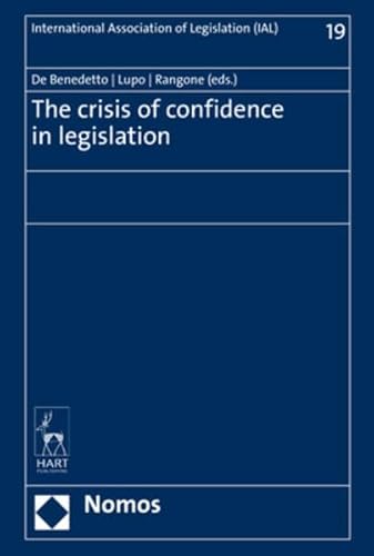 Beispielbild fr crisis of confidence in legislation zum Verkauf von ISD LLC