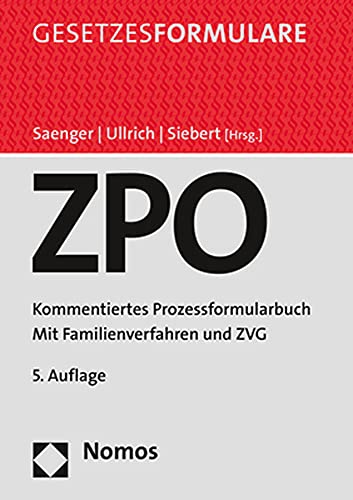 9783848771172: Zivilprozessordnung: Kommentiertes Prozessformularbuch