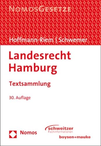 Imagen de archivo de Landesrecht Hamburg: Textsammlung - Rechtsstand: 15. August 2020 a la venta por medimops