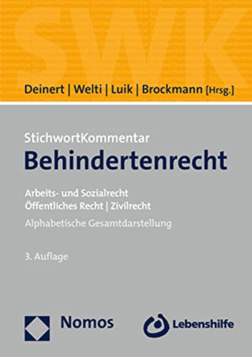 Stock image for Stichwortkommentar Behindertenrecht: Arbeits- Und Sozialrecht U Offentliches Recht U Zivilrecht for sale by Revaluation Books