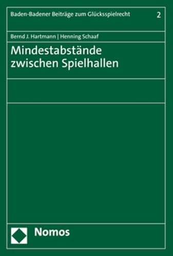 9783848788187: Mindestabstnde zwischen Spielhallen