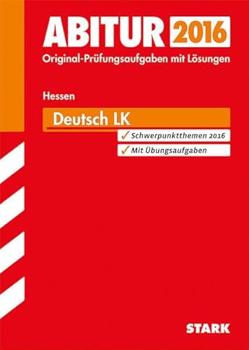 9783849008505: Abitur-Prfungsaufgaben Gymnasium Hessen / Landesabitur Deutsch Leistungskurs 2015: Prfungsaufgaben mit Lsungen.