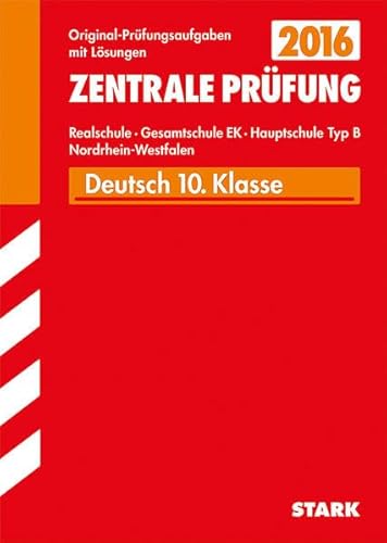 Stock image for Zentrale Prfung Realschule/Hauptschule Typ B NRW - Deutsch for sale by Ammareal