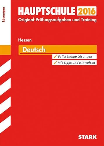 9783849016753: Abschlussprfung Hauptschule Hessen - Deutsch Lsungsheft