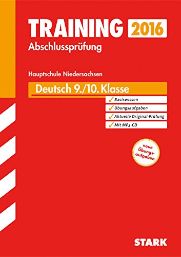9783849017729: Training Abschlussprfung Hauptschule Niedersachsen - Deutsch 9./10. Klasse, mit CD