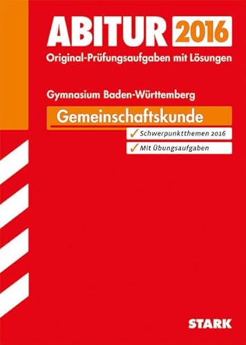 9783849019105: Abiturprfung Baden-Wrttemberg - Gemeinschaftskunde