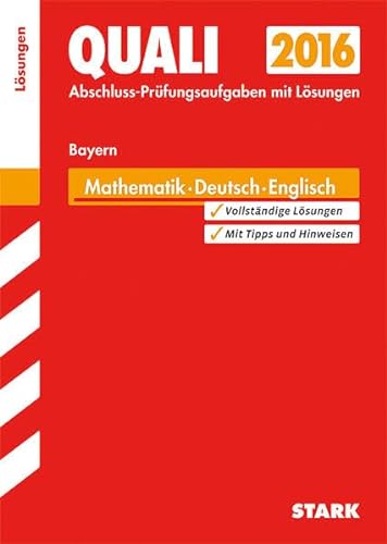 9783849019624: Abschlussprfung Mittelschule Bayern - Mathematik, Deutsch, Englisch Lsungsheft