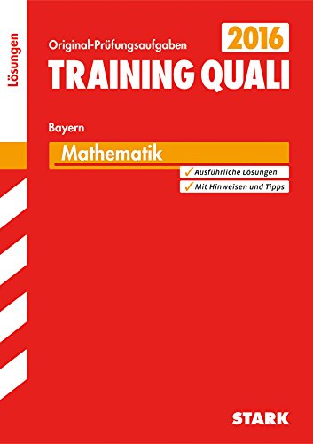 Beispielbild fr Training Quali Bayern - Mathematik Lsungsheft zum Verkauf von medimops