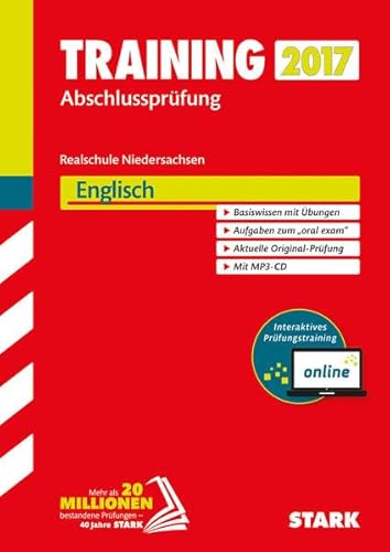 Beispielbild fr STARK Training Abschlussprfung Realschule Niedersachsen - Englisch mit MP3-CD - inkl. Online-Prfungstraining: Basiswissen mit bungen. Aufgaben zum . aus: 1 Buch, 1 Online-Zugang, 1 MP3-CD zum Verkauf von Buchmarie