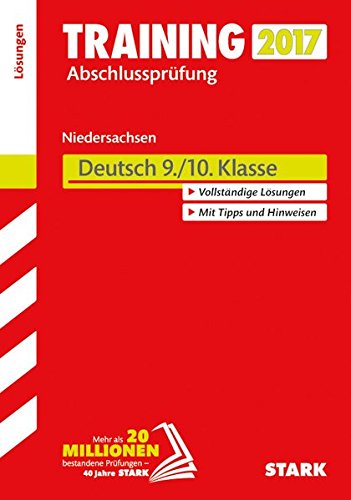 Beispielbild fr Training Abschlussprfung Hauptschule Niedersachsen - Deutsch 9./10. Klasse Lsungen zum Verkauf von medimops