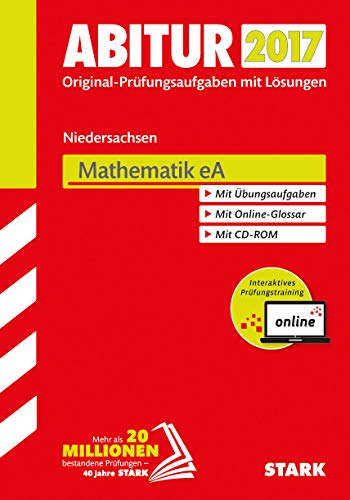 Beispielbild fr Abiturprfung Niedersachsen 2017 - Mathematik EA inkl. Online-Prfungstraining zum Verkauf von Ammareal