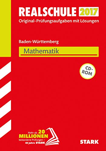 9783849023843: Abschlussprfung Realschule Baden-Wrttemberg 2017 - Mathematik mit CD-ROM