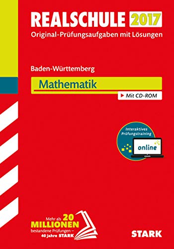 9783849023874: Abschlussprfung Realschule Baden-Wrttemberg 2017 - Mathematik - inkl. Online-Prfungstraining