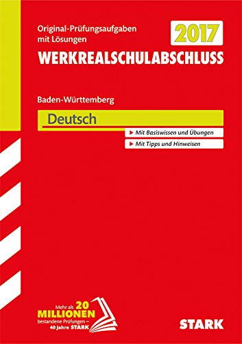 9783849024116: Abschlussprfung Werkrealschule Baden-Wrttemberg 2017 - Deutsch 10. Klasse