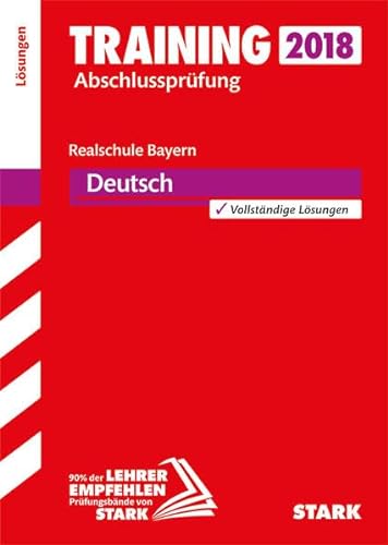 Beispielbild fr Lsungen zu Training Abschlussprfung Realschule - Deutsch - Bayern zum Verkauf von medimops